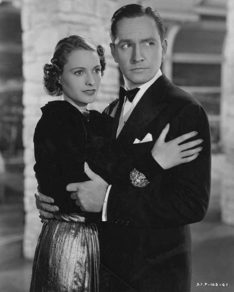 Elizabeth Jenns and Fredric March in a production still from "A Star is Born" (Adam Gerace private collection).