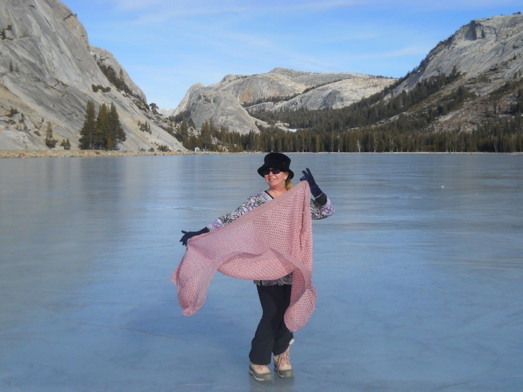 At Tenaya Lake, Yosemite National Park (Photographer: Steve Montalto/HighMountain Images. Kellie Flanagan private collection).