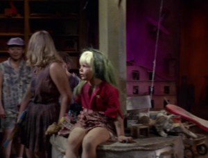 Kellie was credited as Blonde Girl, even with a little green.