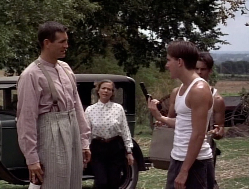 Gavin and Eric Roberts face off (with Theresa Russell and James Marsden).