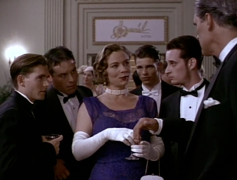 Those not so fabulous Barker Boys: Freddie (Gavin), Herman (Joseph Lindsey), Doc (James Marsden), Lloyd (Joseph Dain), and Ma Barker (Theresa Russell).