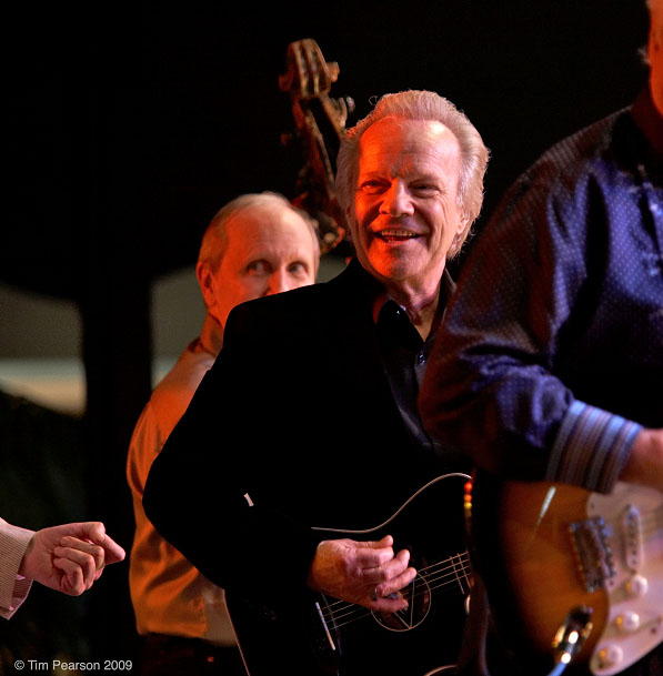 Bobby on stage (Photographer: Tim Pearson. Bobby Vee official website).