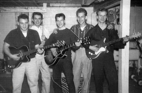 Me and my guitar: Bobby at 14; brother Bill is far-right (Photo: Bobby Vee official website).