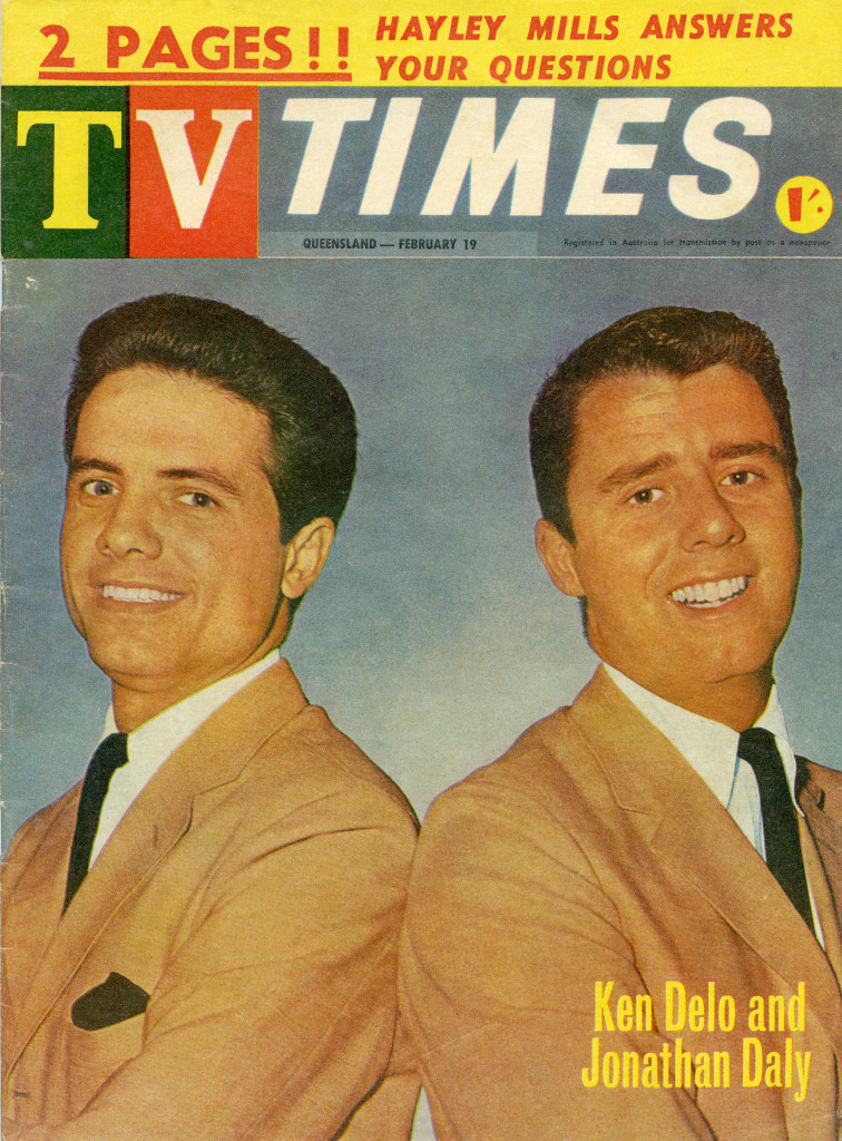 Ken and Jonathan on the cover of TV Times (February 19, 1964).