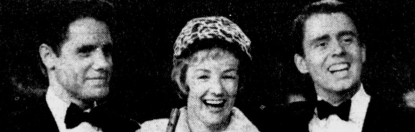 With Julie McKenna (Photo: The Age, TV and Radio Guide Supplement, April 23, 1964).