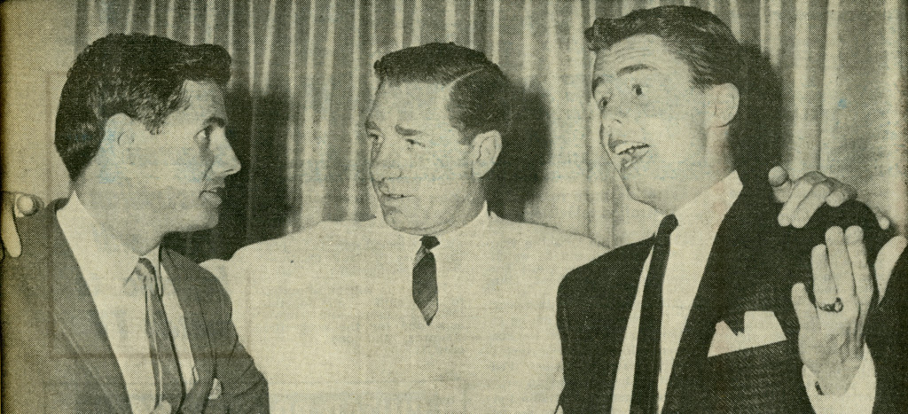 With Norm Spencer (Photo: TV Week, Victoria edition, May 15, 1963).