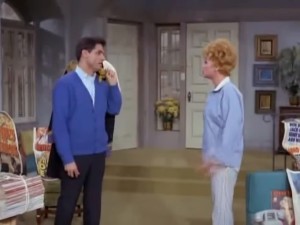 Ken inadvertently gives Lucy an idea for a scheme in The Lucy Show.