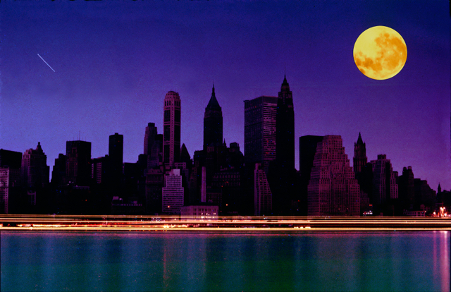 New York City blackout, 1965 by Bob Gomel (via Wikimedia Commons).